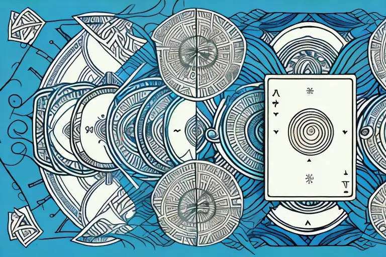 A tarot card deck