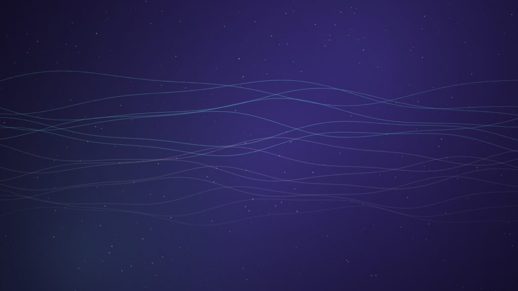 Stylised blue water waves rippling across a deep indigo background, representing water dowsing and finding underground springs