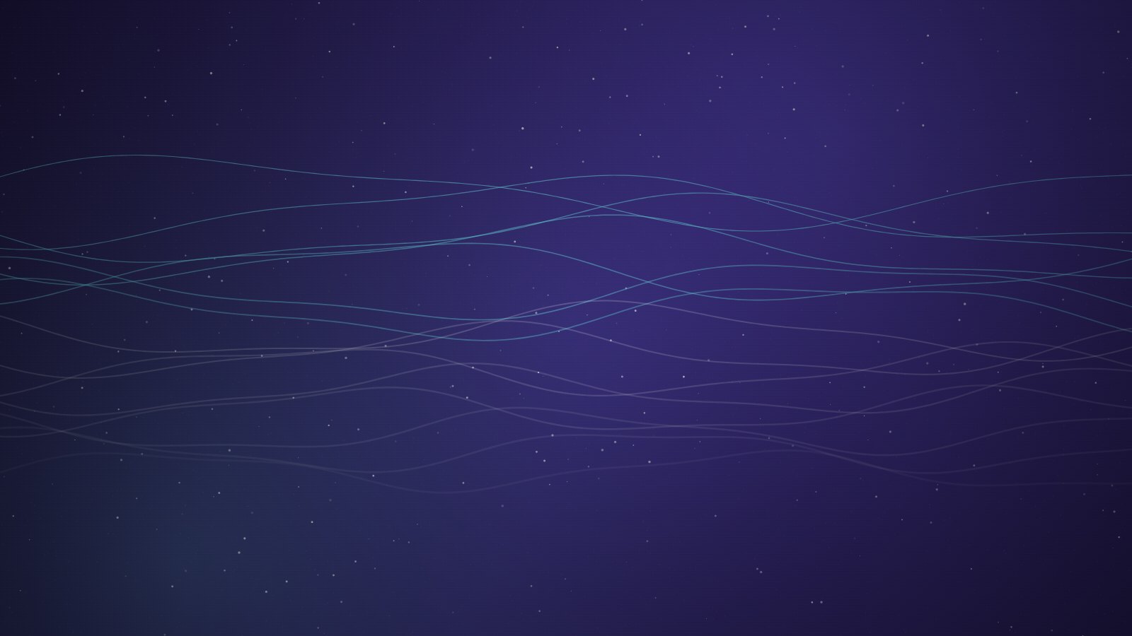 Stylised blue water waves rippling across a deep indigo background